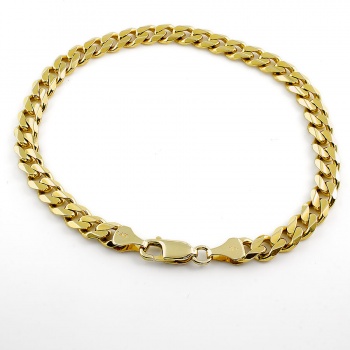 14ct gold 20.6g 9 inch curb Bracelet